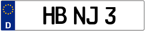 Trailer License Plate